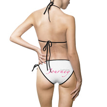 Load image into Gallery viewer, Women&#39;s Bikini Swimsuit (Pink Font on multiple colours)