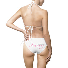 Load image into Gallery viewer, Women&#39;s Bikini Swimsuit (Pink Font on multiple colours)
